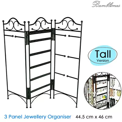 £11.40 • Buy Mango Steam 3-Panel Jewellery Tall Organiser For Earrings Bracelets & Necklace