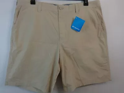 Columbia Shorts Men's 40 X 10 Khaki Washed Out Short Modern Classic New With Tag • $24.99