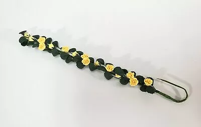 Dollhouse Roses Climbing Yellow Bendable 7  Strand Miniature Flowers Garden • $8.99