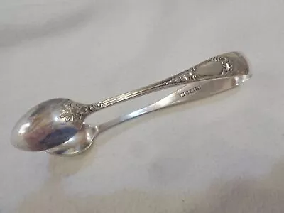 Mappin & Webb Sheffield Silverplate Sugar Tongs C1863 Asymmetrical Design • $34.50