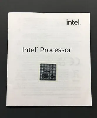 Intel I5 CPU Decal Sticker NEW With Booklet (NO GEN MARKING) -USA Seller • $3.99