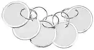 60 Pieces Metal Rimmed Key Tags Round Paper Tags With Split Rings (31mm White)  • $13.98