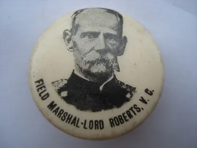 C1899-02 Vintage Field Marshall-lord Roberts. V.c.souvenir Tin Pin Badge • £14.99