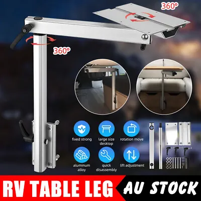 Adjustable RV Table Leg 360 Swivel Foldable For Marine Motorhome Aluminum Alloy • $90.95