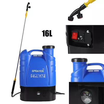 Electric Rechargeable Battery Weed Sprayer Backpack Farm Garden Pump Spray AU • $67.99