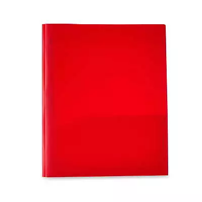 3-Prong Poly Folder Red 9.4  X 11.4  50 Pack • $22.81