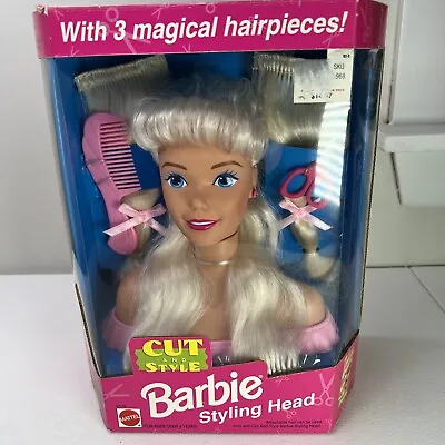 Vintage Cut & Style Barbie Styling Head Blonde Mattel New In Box 1994 • $74.99
