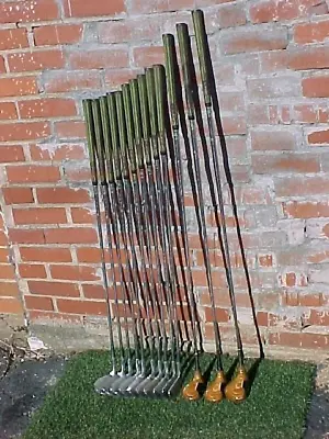 $150 • Buy Dunlop Maxpower Golf Clubs Driver 3 5 Woods 2-SW Forged Irons Complete Full Set