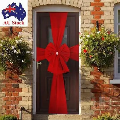 Extra Large Traditional Bow Full Wrap Door Decoration Christmas Bow Tie • $38.72
