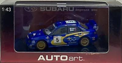 1/43 Auto Art 60191 Subaru Impreza WRC 2001 Portugal Rally #5 Burns & Reid • $93.87