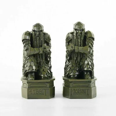 The Hobbit 2: The Desolation Of Smaug Lonely Mountain Dwarf Statue Bookends 2pcs • $37.78
