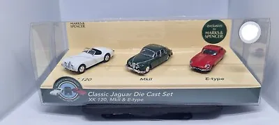 1/43 Scale Model Jaguar XK140 & 240  & E Type Coupe Set  M&S • £15