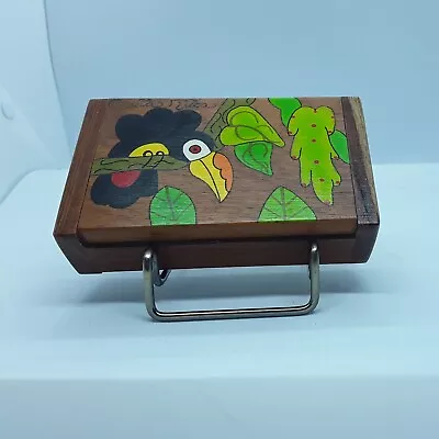 Costa Rica Hand Made Wooden Toucan Trinket Box 5 X3 X1-1/4  • $14.99