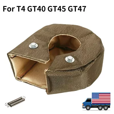 Titanium Turbo Heat Shield Wrap Cover Blanket T4 T04 T67 T71 T76 T88 Gt40 Gt45 • $22.71