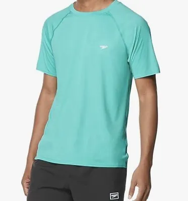 Speedo Men's Uv Swim Shirt Short-Sleeve Tee Size Small NWT • $19.09