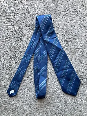 ST Michael Mens Tie 100% Silk Blue Paisley Pattern Necktie • £4.25