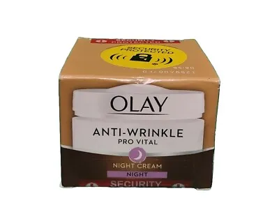 Olay - Anti Wrinkle Pro Vital - Night Cream - 50ml - SEALED ⭐️⭐️⭐️⭐️⭐️ ✅️ • £12.95