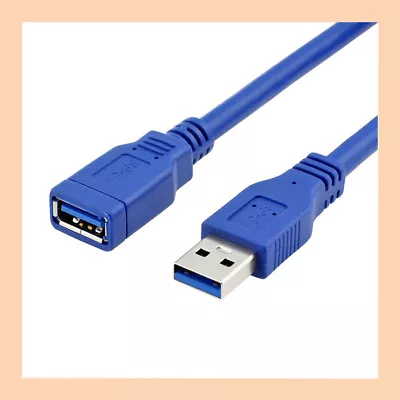 $6.95 • Buy SuperSpeed USB 3.0 Male To Female Data Cable Extension Cord For Laptop PC Camera