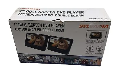 Sylvania 7  Dual Screen Portable DVD Player SdVD7751-B • $34.99