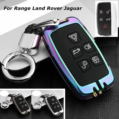 $25.50 • Buy Zinc Alloy + Silicone Car Key Fob Case Cover Holder For Range Land Rover Jaguar