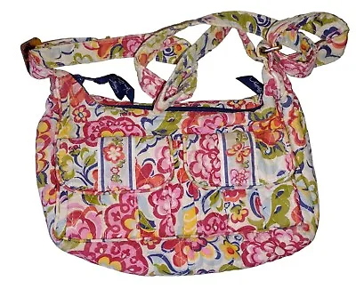 Vintage Quilted Hope Garden Floral Small Adjustable  Shoulder Bag 9.5 X6  USED • $12.75