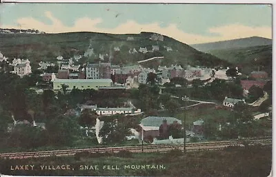 ISLE OF MAN - Laxey Village Snae Fell Mountain - Douglas Postmark 1913 • £1.09