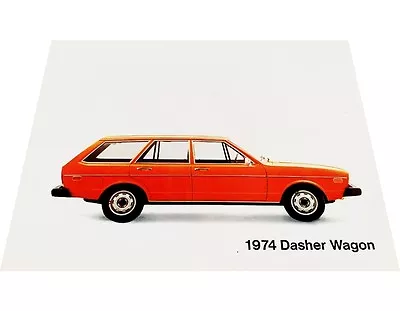 $7.96 • Buy 1974 VW Volkswagen Dasher Wagon 1-page Original Car Sales Brochure Card