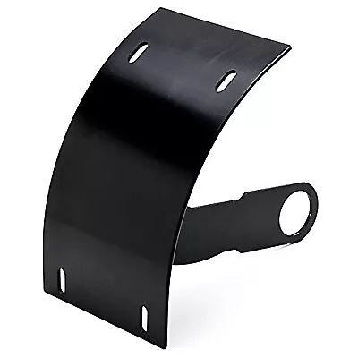 Motorcycle Curved Vertical Mount License Plate Holder Black Billet Tag 1  Axle • $21.99