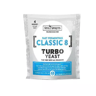 Still Spirits Turbo Classic 8 Distilling Yeast Home Brew Spirit Yeast • $19.99