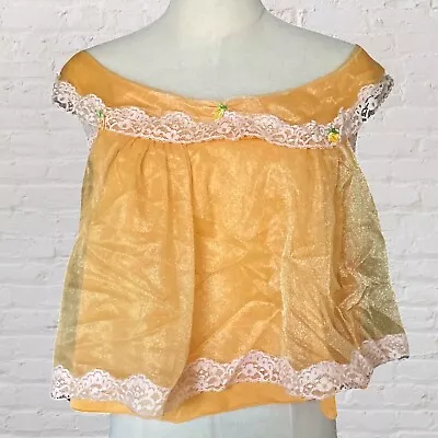 Vintage 60’s 70’s Floral Embellished Cami Fairy Cottage Boho Whimsy  • $25