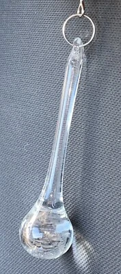 $10 • Buy Pottery Barn Clarissa Chandelier Sconce Long Teardrop Crystal Replacement 3” HTF