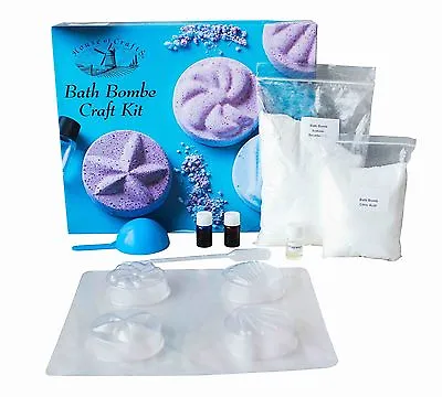 Bath Bomb Making Kit House Of Crafts Set Make Your Own Shell Moulds Scented Gift • £16.99