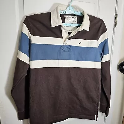 Vintage Urban Pipeline Polo Shirt Mens L Multi-colored Striped Long Sleeve • $18.99