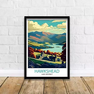 Hawkshead Lake District Travel Print • £71