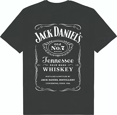 Jack Daniels OLD No.7 Full Label Marle Tee-Shirt Official JD Clothing Shirts • $34.20