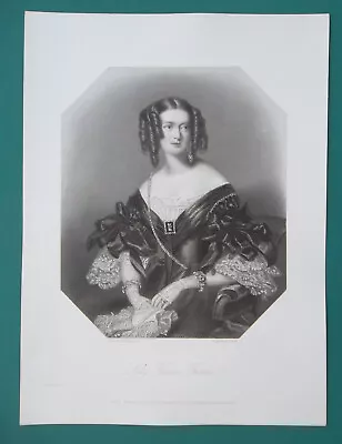 LADY FRANCES FLETCHER Of Queen Victoria Royal Court - SUPERB 1840 Print • $44.95