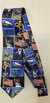 US Navy Seal United States Sailor Neck Tie Blue Liberty Military Patriotic NEW • $6.99