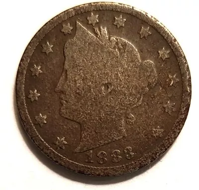 1883 Liberty Nickel V Five Cents With CENTS On Reverse • $1.65