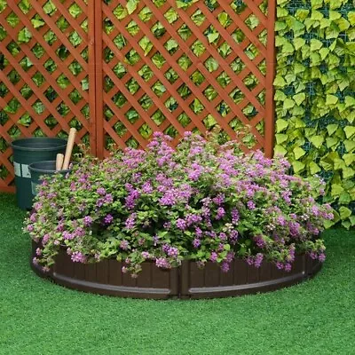 123x123x21cm Raise Garden Bed Round Planter Box Above Ground Easy Assembly • £48.99