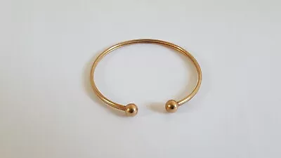 375 9ct Yellow Gold Baby / Kids Torque Bangle - Fully Hallmarked • £250