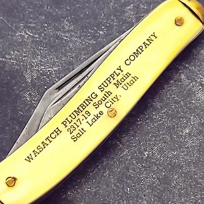COLONIAL Knife Made In USA 2 Blade Jack Salt Lake City Utah Advertising Vintage • $18.99