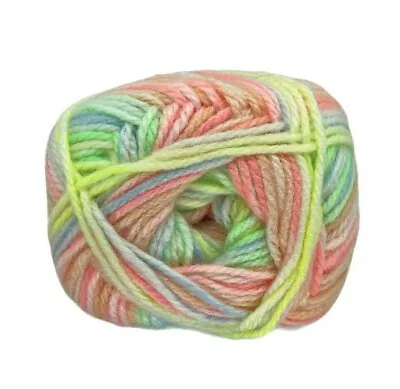 Charity 100g 233m Knitting Wool Yarn 8Ply Super Soft Acrylic Print - Fruit Shake • $4.35