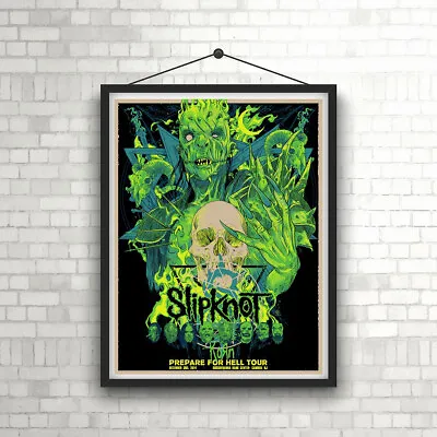 $14.98 • Buy Slipknot Prepare For Hell Tour Vintage Concert  Poster