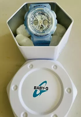 Casio Baby G Shock Blue Resin BA 130 Analogue/ Digital Watch. As NEW. Japan. • $135.95