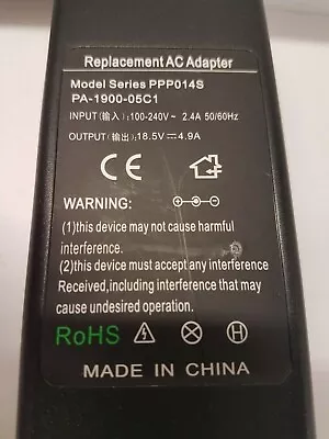 £19.99 • Buy 18.5V – 4.9A, 90W Laptop Power Supply Adapter For HP/Compaq