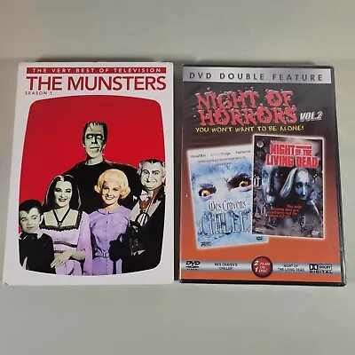 Night Of Horror DVD Volume 2 Chiller Night Of The Living Dead Munsters Season 1 • $10.96