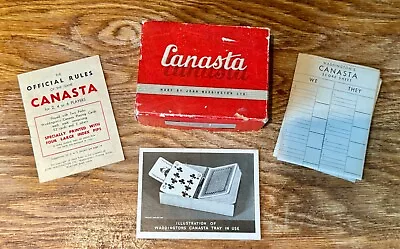 Vintage Waddington's Canasta Card Game Pack - Complete • £5