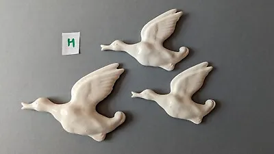 £20 • Buy New Retro - Set (H) 3 Flying Goose Geese Duck Decoration Wall Gift Present Du