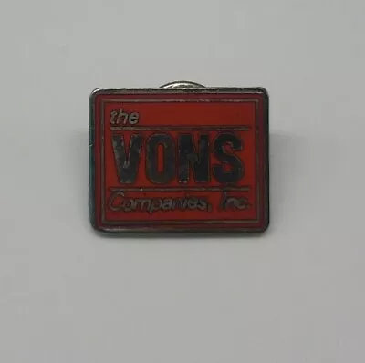 Vons Grocery Stores Employee Lapel Pin Vintage 1987 • $12.88