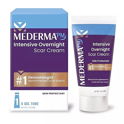 Mederma PM Intensive Overnight Scar Cream Works With Skin's Nighttime Regenerat • $28.60